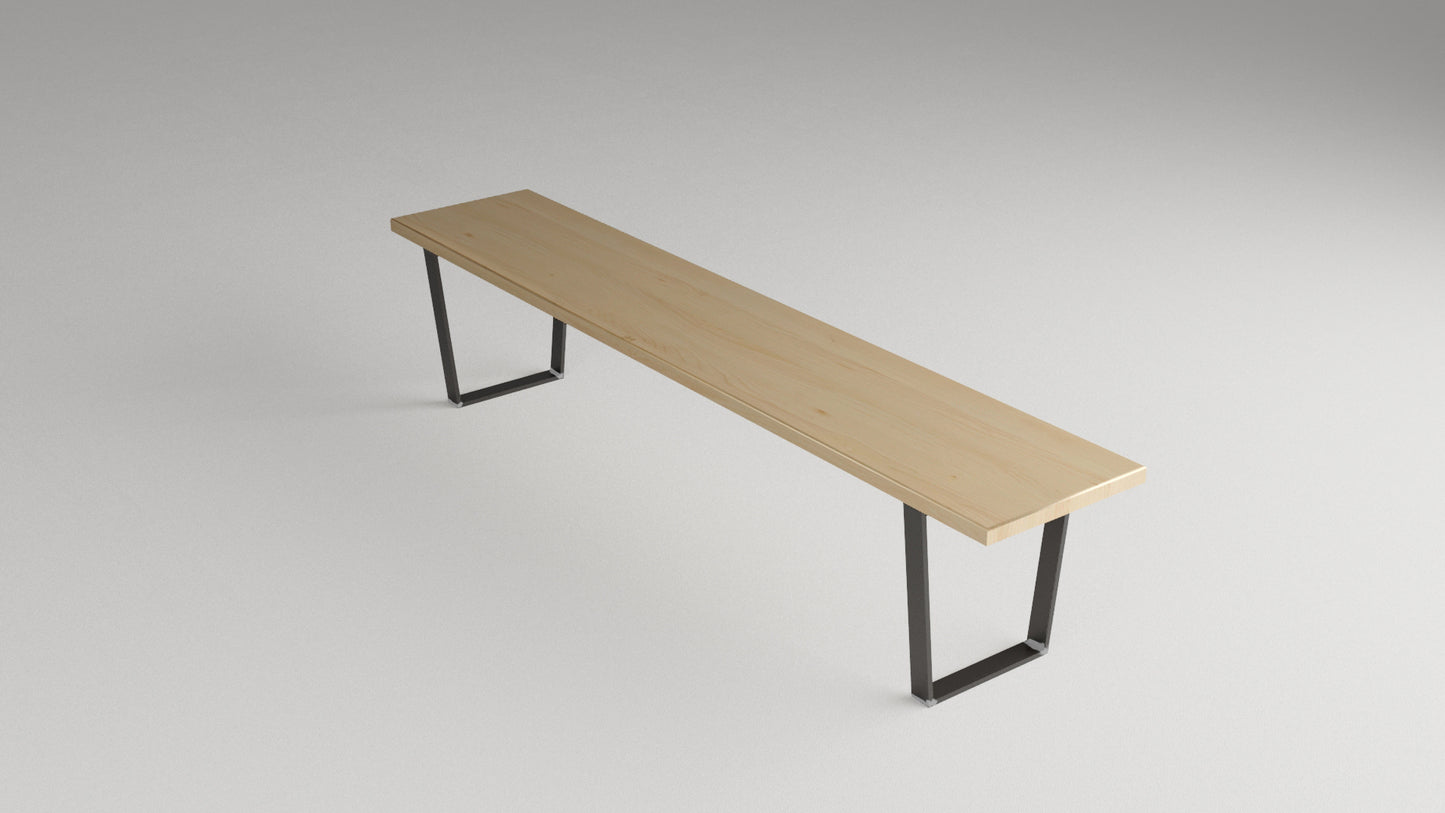 industrial #7 + maple : bench